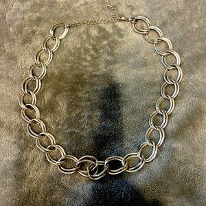 Silver necklace  silver plated vintage